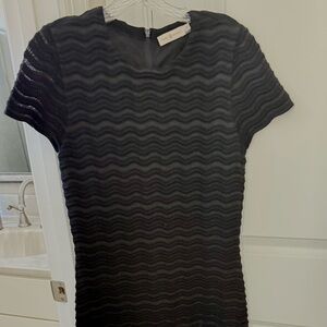 Tory Burch Black Wave Mini Dress